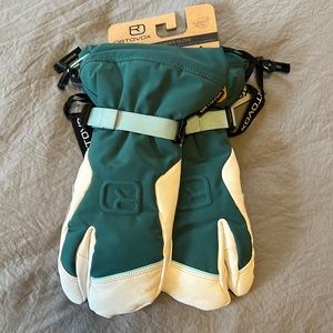 NWT Ortovox Merino Freeride 3 Finger Glove size L